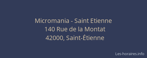 Micromania - Saint Etienne