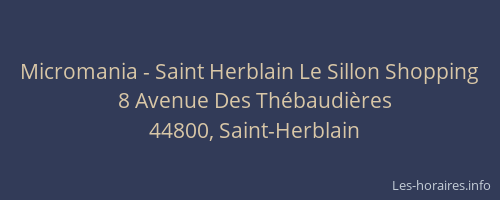 Micromania - Saint Herblain Le Sillon Shopping