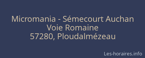 Micromania - Sémecourt Auchan