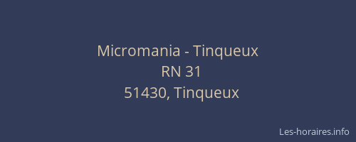 Micromania - Tinqueux