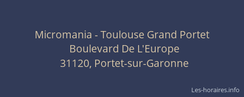 Micromania - Toulouse Grand Portet