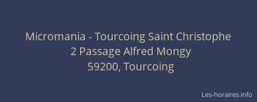 Micromania - Tourcoing Saint Christophe