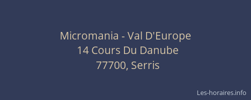 Micromania - Val D'Europe