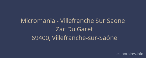 Micromania - Villefranche Sur Saone