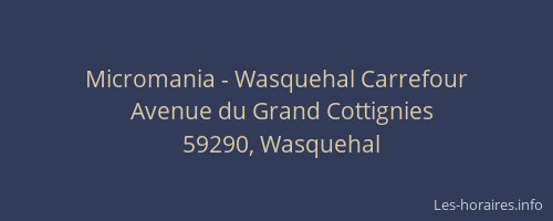 Micromania - Wasquehal Carrefour