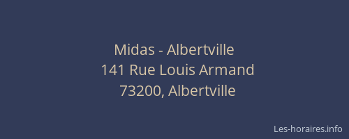 Midas - Albertville
