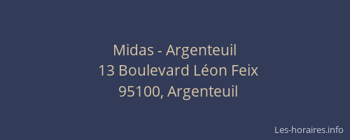 Midas - Argenteuil