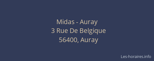 Midas - Auray