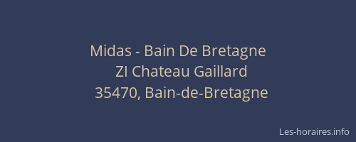 Midas - Bain De Bretagne