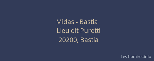 Midas - Bastia