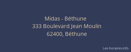 Midas - Béthune