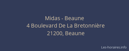 Midas - Beaune