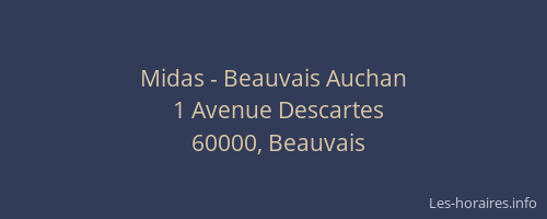 Midas - Beauvais Auchan