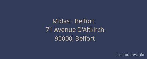 Midas - Belfort