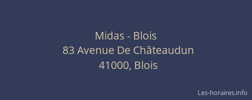 Midas - Blois