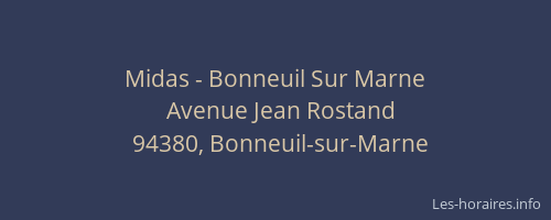 Midas - Bonneuil Sur Marne