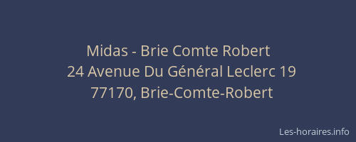 Midas - Brie Comte Robert