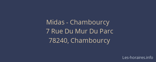 Midas - Chambourcy