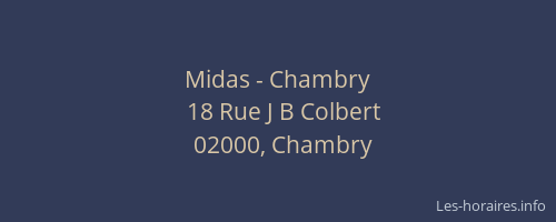 Midas - Chambry