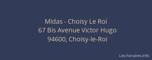 Midas - Choisy Le Roi