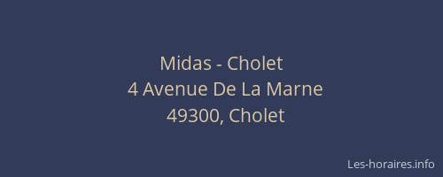 Midas - Cholet