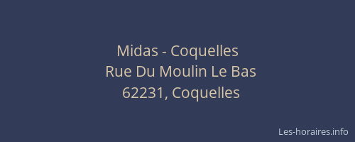 Midas - Coquelles
