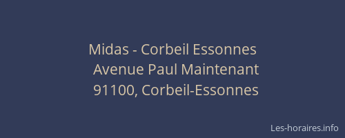 Midas - Corbeil Essonnes