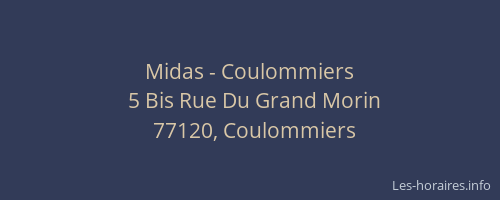 Midas - Coulommiers