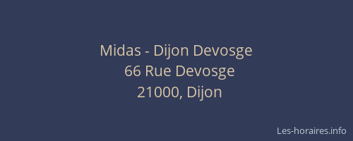 Midas - Dijon Devosge