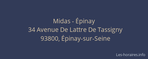 Midas - Épinay