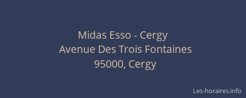 Midas Esso - Cergy