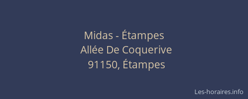 Midas - Étampes