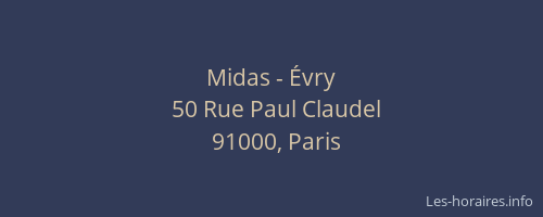Midas - Évry