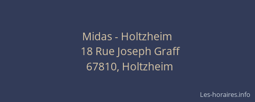 Midas - Holtzheim