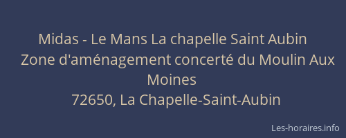 Midas - Le Mans La chapelle Saint Aubin