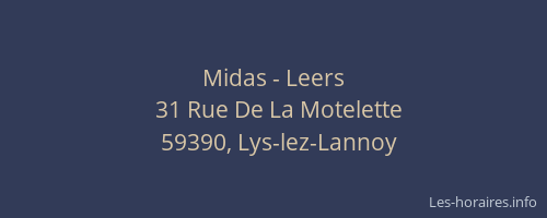 Midas - Leers
