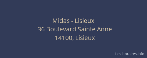 Midas - Lisieux