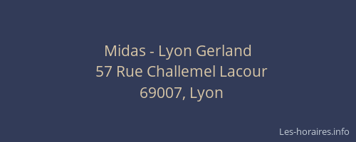 Midas - Lyon Gerland