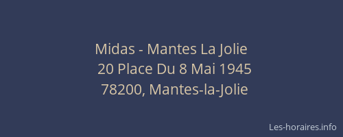 Midas - Mantes La Jolie