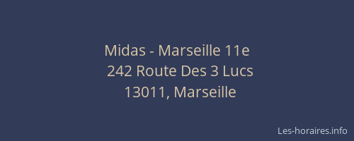 Midas - Marseille 11e