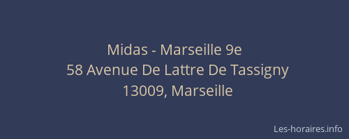 Midas - Marseille 9e