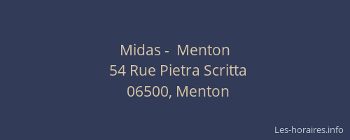 Midas -  Menton
