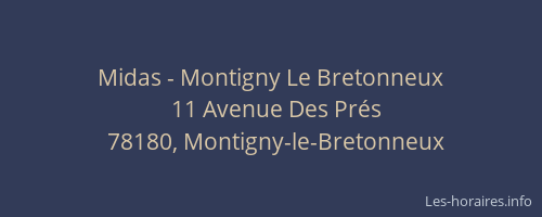 Midas - Montigny Le Bretonneux