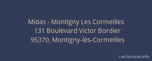 Midas - Montigny Les Cormeilles