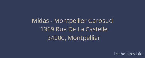 Midas - Montpellier Garosud