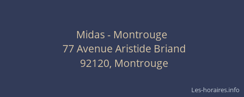 Midas - Montrouge