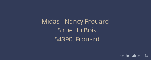 Midas - Nancy Frouard