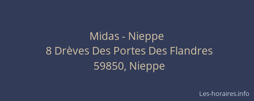 Midas - Nieppe