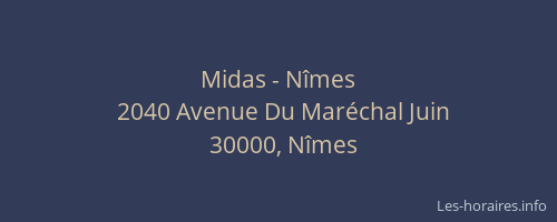 Midas - Nîmes