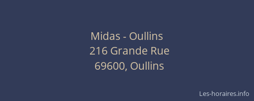 Midas - Oullins